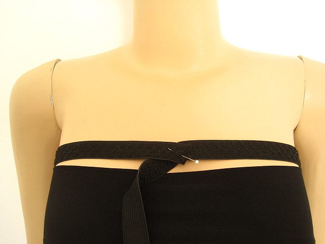 Measure around chest for elastic length