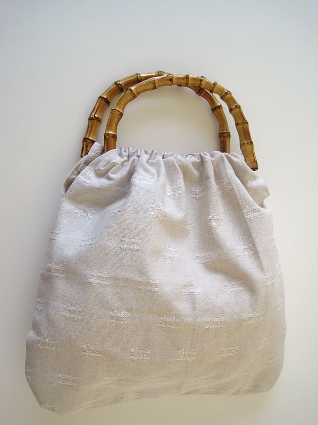 Bamboo Handle Handbag