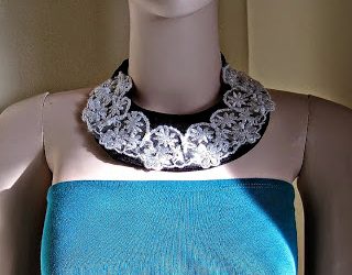 Bib Necklace with Lace