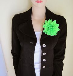 Patricia Field and a Hair Flower as a Corsage