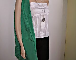 Slouchy Fabric Green Sling Bag