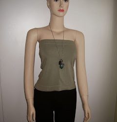 Long Length Necklace with Gem Stones and Charms