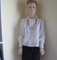 Cascading Necklace with Vintage Shirt and Headband