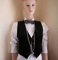 Vintage Bow Tie and Waistcoat, Bargain Buys, Heart Long Necklace