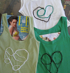 Wool Graffiti Tank Tops