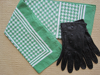 Vintage Scarf and Gloves