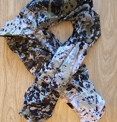 DIY Paint Splash Print Scarf