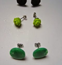 Button Stud Earrings