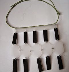 Tribal Inspired Necklace from Recycled Food Containers