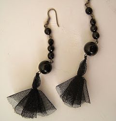 Net Tassel Earrings