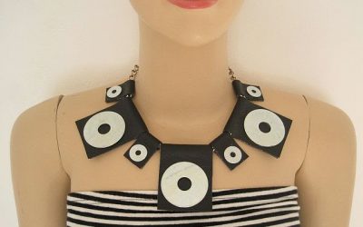 Bold Pleather Necklace