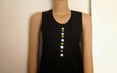 DIY Black Tank with Vertical Beads