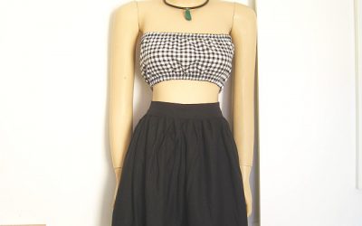 Non Stretch Fabric Bandeau Top + FREE Sewing pattern